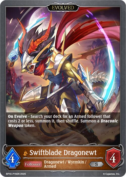 Swiftblade Dragonewt (Evolved) - P15 (Foil) (BP10-P15EN) [Gods of the Arcana] - Bushiroad - Card Brawlers | Quebec | Canada |