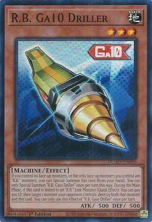 R.B. Ga10 Driller [DUAD-EN090] Super Rare - Yu-Gi-Oh! - Card Brawlers | Quebec | Canada |