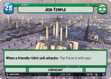 Jedi Temple // Force (287 // T06) (Hyperspace) (287 // T04) [Legends of the Force] - Fantasy Flight Games - Card Brawlers | Quebec | Canada |