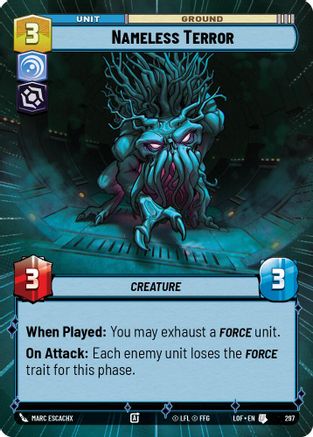 Nameless Terror (297) (Hyperspace) (297) [Legends of the Force] - Fantasy Flight Games - Card Brawlers | Quebec | Canada |