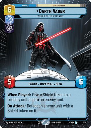 Darth Vader - Twilight of the Apprentice (301) (Hyperspace) (301) [Legends of the Force] - Fantasy Flight Games - Card Brawlers | Quebec | Canada |