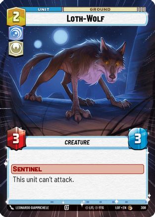 Loth-Wolf (308) (Hyperspace) (308) [Legends of the Force] - Fantasy Flight Games - Card Brawlers | Quebec | Canada |