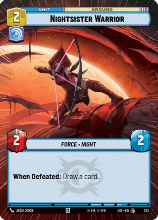 Nightsister Warrior (323) (Hyperspace) (323) [Legends of the Force] - Fantasy Flight Games - Card Brawlers | Quebec | Canada |