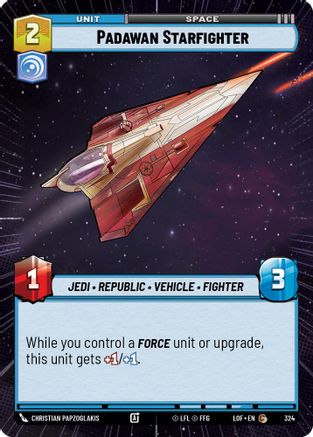 Padawan Starfighter (324) (Hyperspace) (324) [Legends of the Force] - Fantasy Flight Games - Card Brawlers | Quebec | Canada |