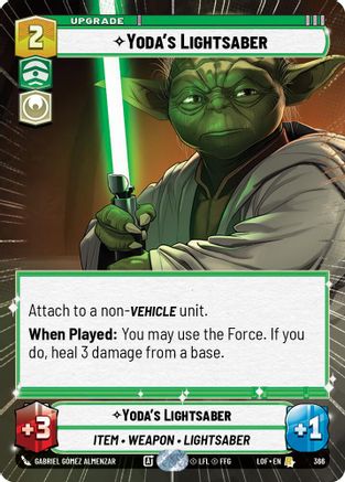 Yoda's Lightsaber (366) (Hyperspace) (366) [Legends of the Force] - Fantasy Flight Games - Card Brawlers | Quebec | Canada |
