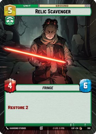 Relic Scavenger (380) (Hyperspace) (380) [Legends of the Force] - Fantasy Flight Games - Card Brawlers | Quebec | Canada |
