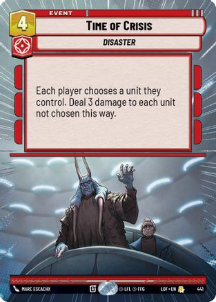 Time of Crisis (441) (Hyperspace) (441) [Legends of the Force] - Fantasy Flight Games - Card Brawlers | Quebec | Canada |