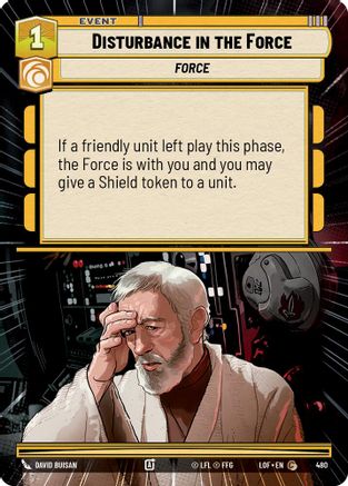 Disturbance in the Force (480) (Hyperspace) (480) [Legends of the Force] - Fantasy Flight Games - Card Brawlers | Quebec | Canada |