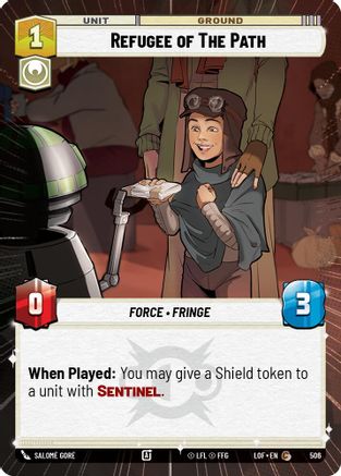 Refugee of The Path (506) (Hyperspace) (506) [Legends of the Force] - Fantasy Flight Games - Card Brawlers | Quebec | Canada |