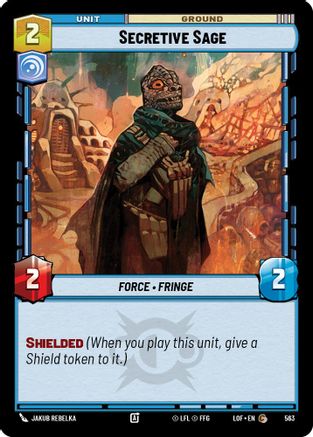 Secretive Sage (563) (Foil) (563) [Legends of the Force] - Fantasy Flight Games - Card Brawlers | Quebec | Canada |