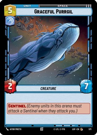 Graceful Purrgil (571) (Foil) (571) [Legends of the Force] - Fantasy Flight Games - Card Brawlers | Quebec | Canada |