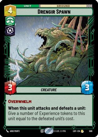 Drengir Spawn (588) (Foil) (588) [Legends of the Force] - Fantasy Flight Games - Card Brawlers | Quebec | Canada |