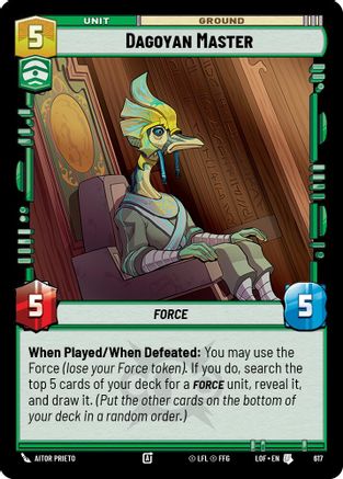 Dagoyan Master (617) (Foil) (617) [Legends of the Force] - Fantasy Flight Games - Card Brawlers | Quebec | Canada |