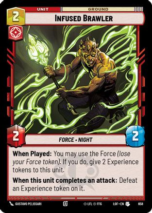 Infused Brawler (658) (Foil) (658) [Legends of the Force] - Fantasy Flight Games - Card Brawlers | Quebec | Canada |