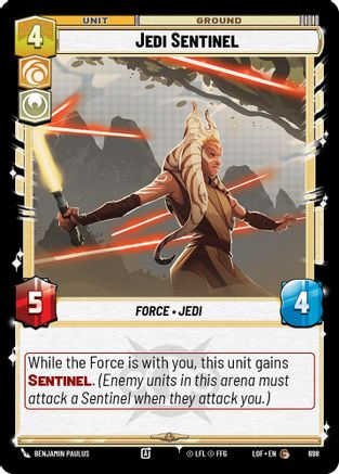 Jedi Sentinel (698) (Foil) (698) [Legends of the Force] - Fantasy Flight Games - Card Brawlers | Quebec | Canada |