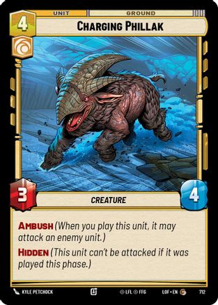 Charging Phillak (712) (Foil) (712) [Legends of the Force] - Fantasy Flight Games - Card Brawlers | Quebec | Canada |