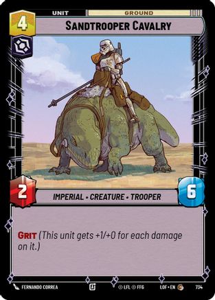 Sandtrooper Cavalry (734) (Foil) (734) [Legends of the Force] - Fantasy Flight Games - Card Brawlers | Quebec | Canada |