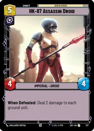 HK-87 Assassin Droid (737) (Foil) (737) [Legends of the Force] - Fantasy Flight Games - Card Brawlers | Quebec | Canada |