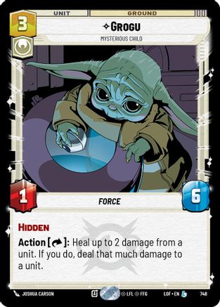 Grogu - Mysterious Child (748) (Foil) (748) [Legends of the Force] - Fantasy Flight Games - Card Brawlers | Quebec | Canada |