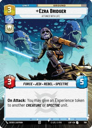 Ezra Bridger - Attuned With Life (786) (Hyperspace Foil) (786) [Legends of the Force] - Fantasy Flight Games - Card Brawlers | Quebec | Canada |