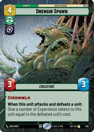 Drengir Spawn (826) (Hyperspace Foil) (826) [Legends of the Force] - Fantasy Flight Games - Card Brawlers | Quebec | Canada |