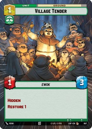 Village Tender (847) (Hyperspace Foil) (847) [Legends of the Force] - Fantasy Flight Games - Card Brawlers | Quebec | Canada |