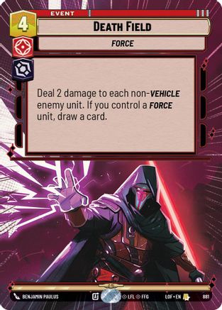 Death Field (881) (Hyperspace Foil) (881) [Legends of the Force] - Fantasy Flight Games - Card Brawlers | Quebec | Canada |