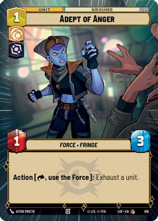 Adept of Anger (918) (Hyperspace Foil) (918) [Legends of the Force] - Fantasy Flight Games - Card Brawlers | Quebec | Canada |