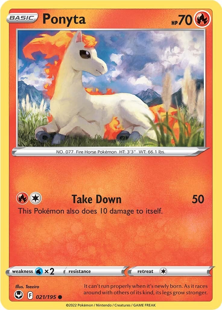 Ponyta (021/195) [Sword & Shield: Silver Tempest] - Pokémon - Card Brawlers | Quebec | Canada |