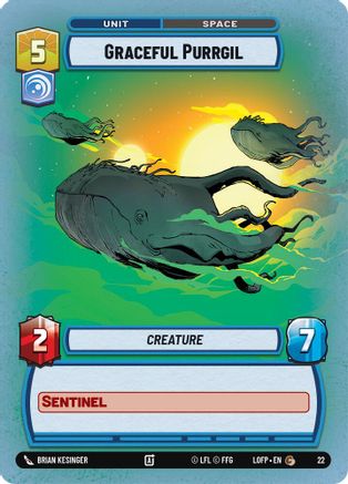 Graceful Purrgil (22) (22) [Legends of the Force: Weekly Play] - Fantasy Flight Games - Card Brawlers | Quebec | Canada |
