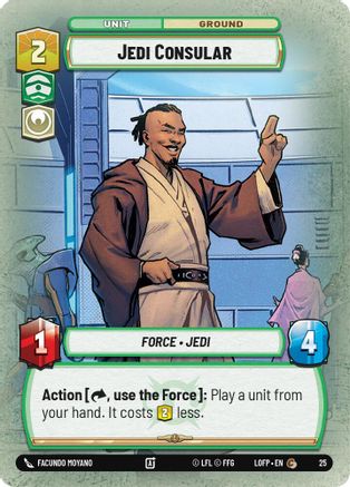 Jedi Consular (25) (25) [Legends of the Force: Weekly Play] - Fantasy Flight Games - Card Brawlers | Quebec | Canada |