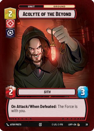 Acolyte of the Beyond (28) (28) [Legends of the Force: Weekly Play] - Fantasy Flight Games - Card Brawlers | Quebec | Canada |