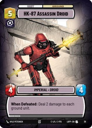 HK-87 Assassin Droid (39) (39) [Legends of the Force: Weekly Play] - Fantasy Flight Games - Card Brawlers | Quebec | Canada |