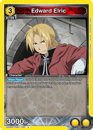 Edward Elric (102) (UE09ST/FMA-1-102) - UE09ST FULLMETAL ALCHEMIST Starter Deck