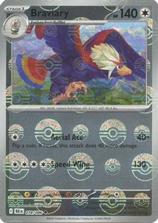 Braviary (Poke Ball Pattern) (078/086) - Holofoil [SV Black Bolt]