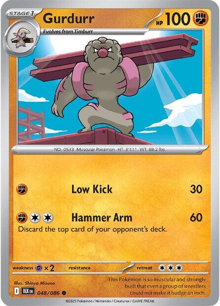 Gurdurr (048/086) [Scarlet & Violet: Black Bolt] - Pokémon - Card Brawlers | Quebec | Canada |