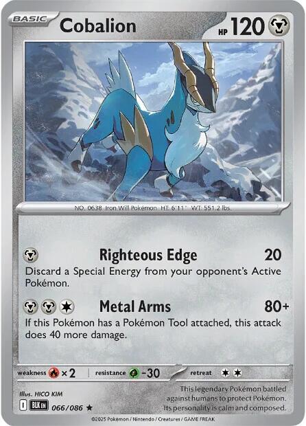 Cobalion (066/086) [Scarlet & Violet: Black Bolt] - Pokémon - Card Brawlers | Quebec | Canada |