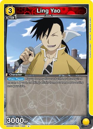 Ling Yao (025) (UE09BT/FMA-1-025) - UE09BT FULLMETAL ALCHEMIST