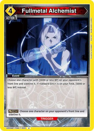 Fullmetal Alchemist (UE09BT/FMA-1-033) - UE09BT FULLMETAL ALCHEMIST
