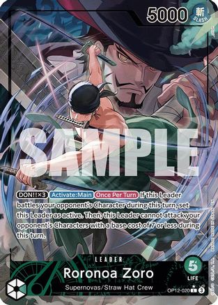 Roronoa Zoro (020) (Alternate Art) (OP12-020) - Legacy of the Master Foil
