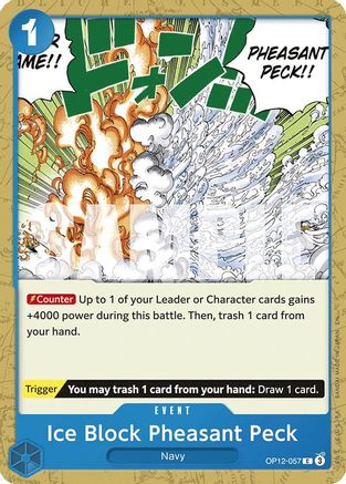 Ice Block Pheasant Peck (OP12-057) - Legacy of the Master