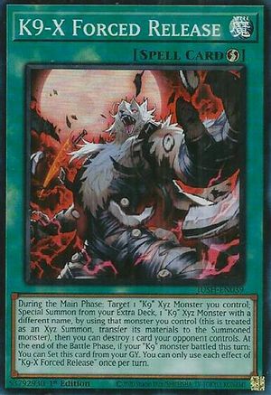 K9-X Forced Release [JUSH-EN039] Super Rare - Yu-Gi-Oh! - Card Brawlers | Quebec | Canada |