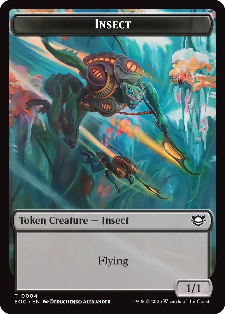 Insect // Elemental (0007) Double-Sided Token [Edge of Eternities Commander Tokens] - Magic: The Gathering - Card Brawlers | Quebec | Canada |