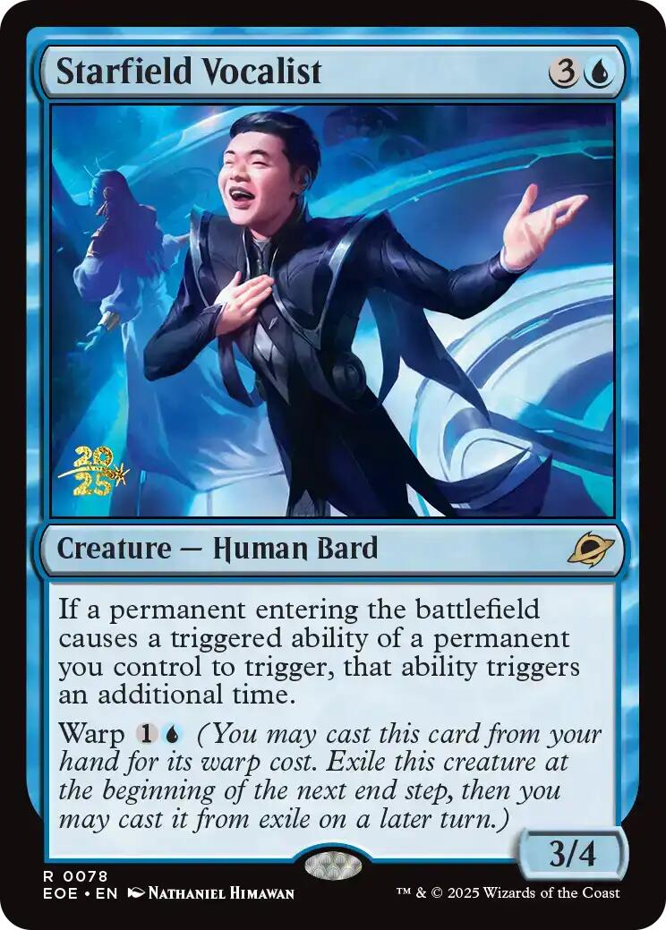 Starfield Vocalist [Edge of Eternities Prerelease Promos] - Magic: The Gathering - Card Brawlers | Quebec | Canada |