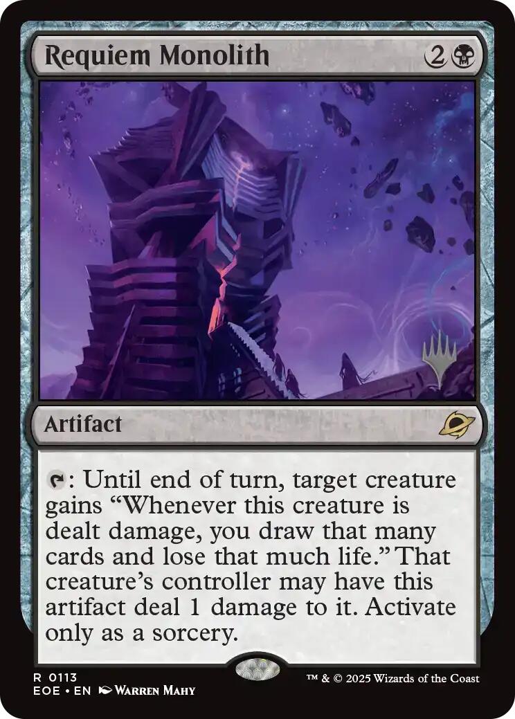 Requiem Monolith [Edge of Eternities Promo Pack] - Magic: The Gathering - Card Brawlers | Quebec | Canada |