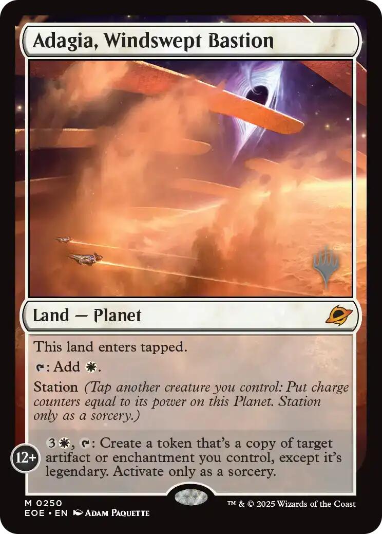 Adagia, Windswept Bastion [Edge of Eternities Promo Pack] - Magic: The Gathering - Card Brawlers | Quebec | Canada |