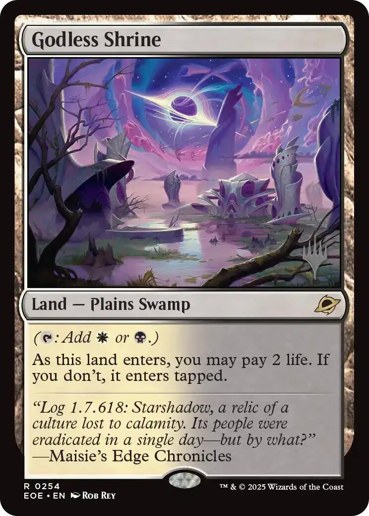 Godless Shrine [Edge of Eternities Promo Pack] - Magic: The Gathering - Card Brawlers | Quebec | Canada |