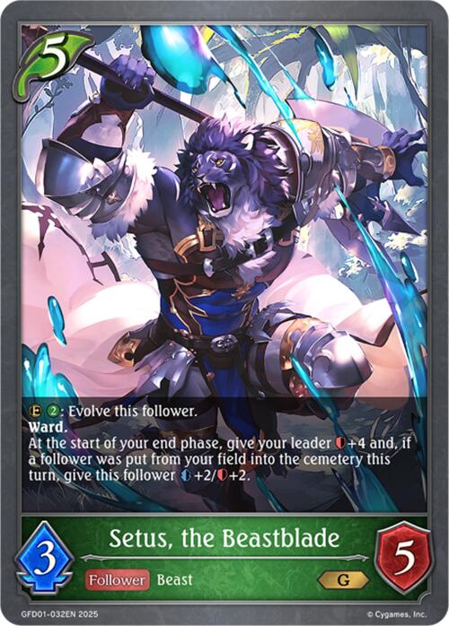 Setus, the Beastblade (GFD01-032EN) [Luxheart Legends] - Bushiroad - Card Brawlers | Quebec | Canada |