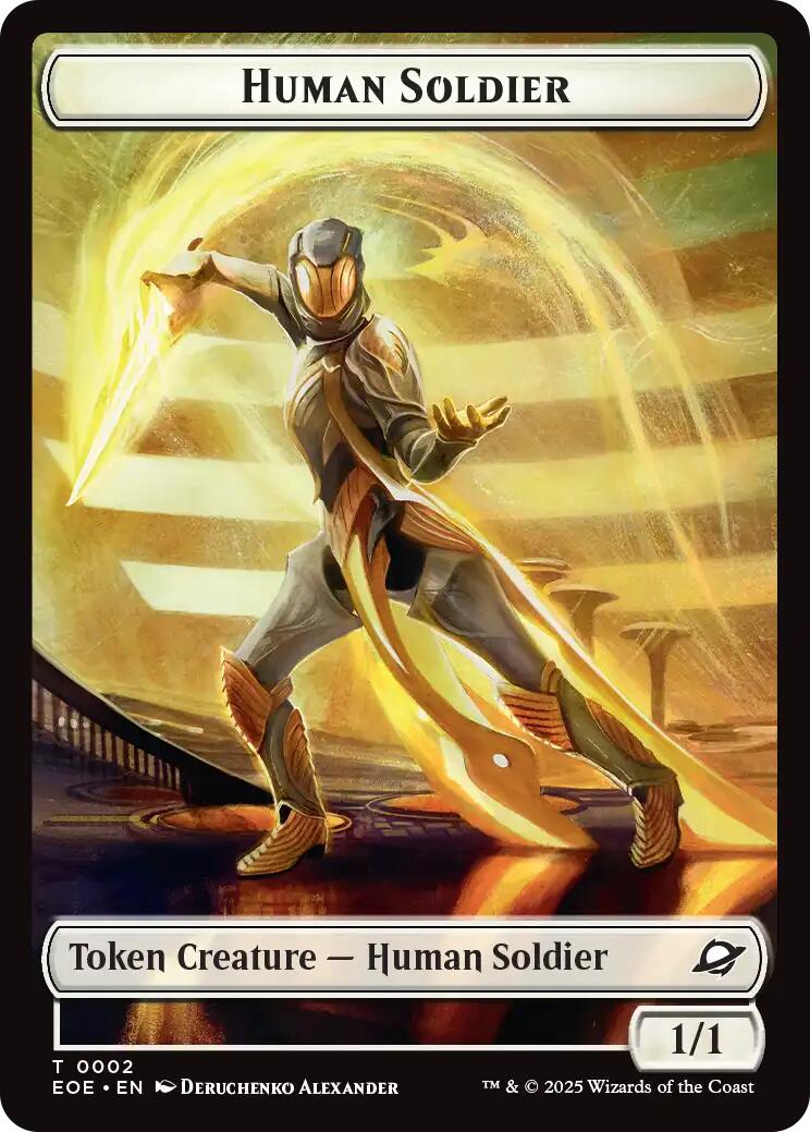 Human Soldier // Lander (0008) Double-Sided Token [Edge of Eternities Tokens] - Magic: The Gathering - Card Brawlers | Quebec | Canada |