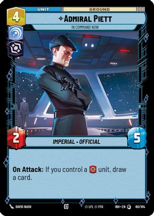 Admiral Piett (60/104) - In Command Now (60/104) [Intro Battle: Hoth] - Fantasy Flight Games - Card Brawlers | Quebec | Canada |